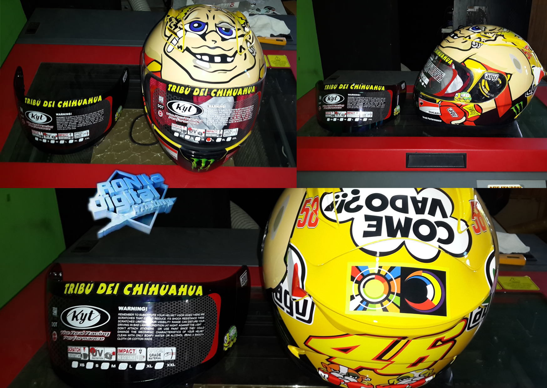 Digital Printing CUSTOM HELMET FOR YOUR SAFETY STYLE